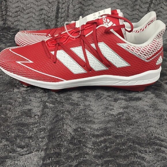 Adidas Adizero Afterburner 7 EG7613 Red Metal Baseball Cleats Men's Size 15 NWT - Picture 2 of 6